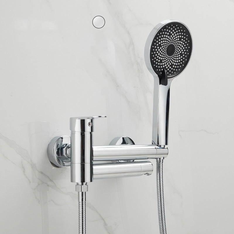 Frendorf | Modernes Badewannenrandstück Einhand-Wandmontage-Badewannenarmatur mit Handbrause