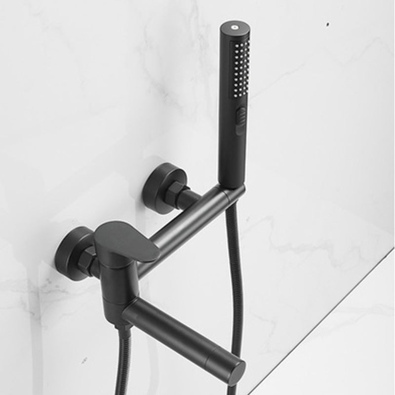 Frendorf | Modernes Badewannenrandstück Einhand-Wandmontage-Badewannenarmatur mit Handbrause