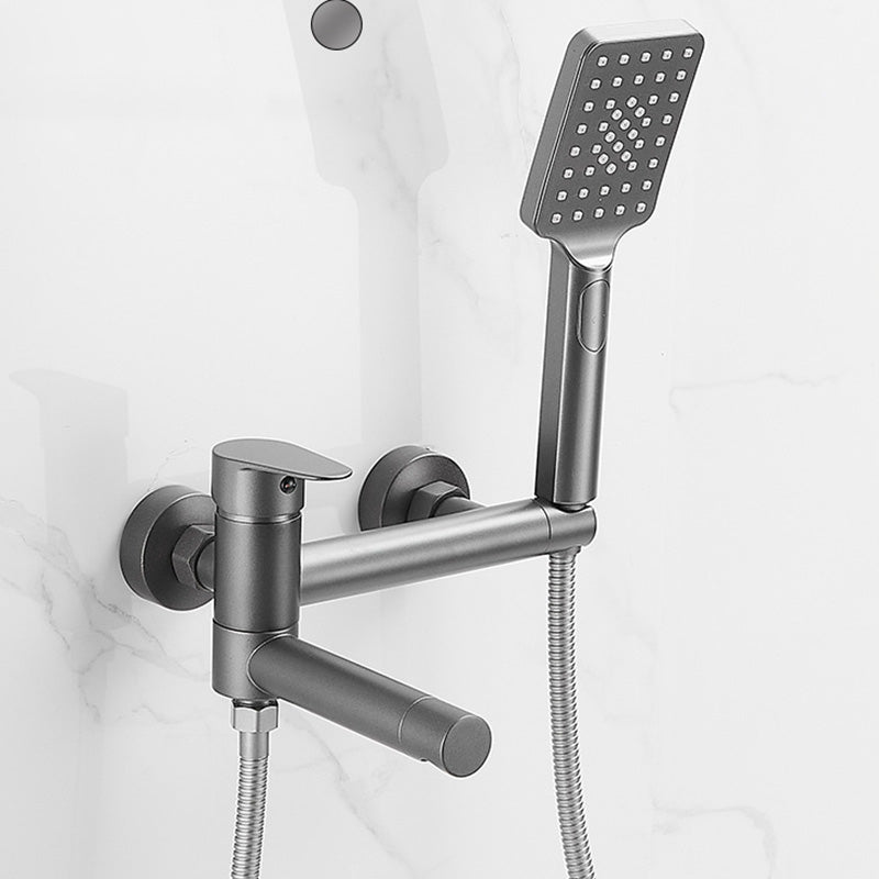 Frendorf | Modernes Badewannenrandstück Einhand-Wandmontage-Badewannenarmatur mit Handbrause