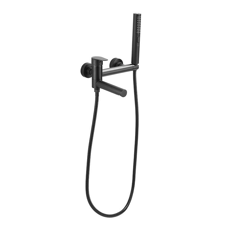 Frendorf | Modernes Badewannenrandstück Einhand-Wandmontage-Badewannenarmatur mit Handbrause