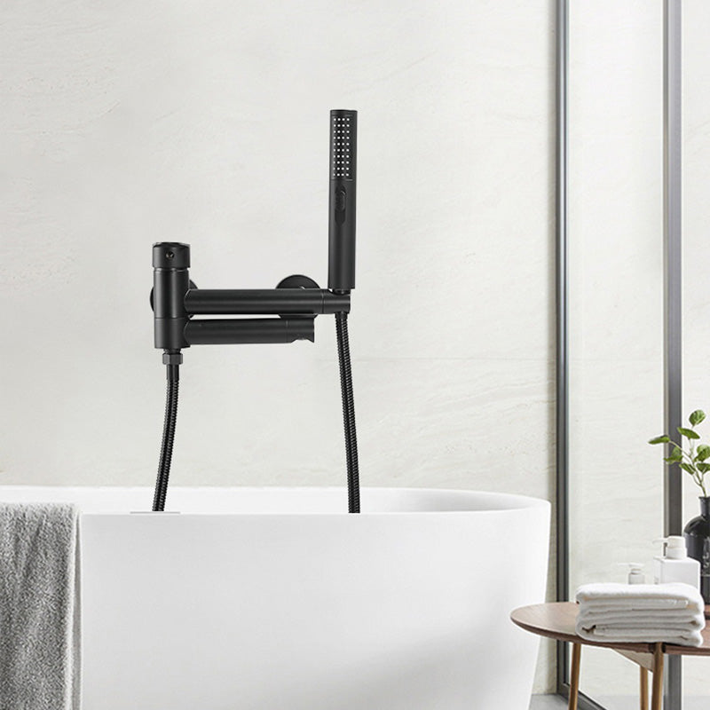 Frendorf | Modernes Badewannenrandstück Einhand-Wandmontage-Badewannenarmatur mit Handbrause
