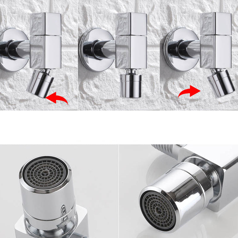 Frendorf | Zeitgenössischer Wandmontierter Badezimmer Wasserhahn Knopfgriff Massivmessing Runder Wasserhahn