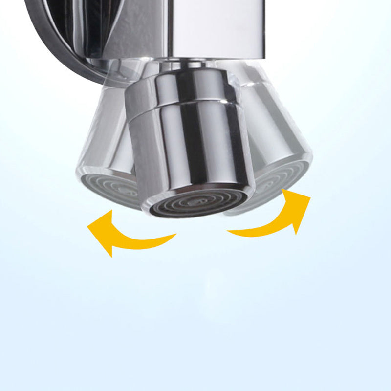 Frendorf | Zeitgenössischer Wandmontierter Badezimmer Wasserhahn Knopfgriff Massivmessing Runder Wasserhahn