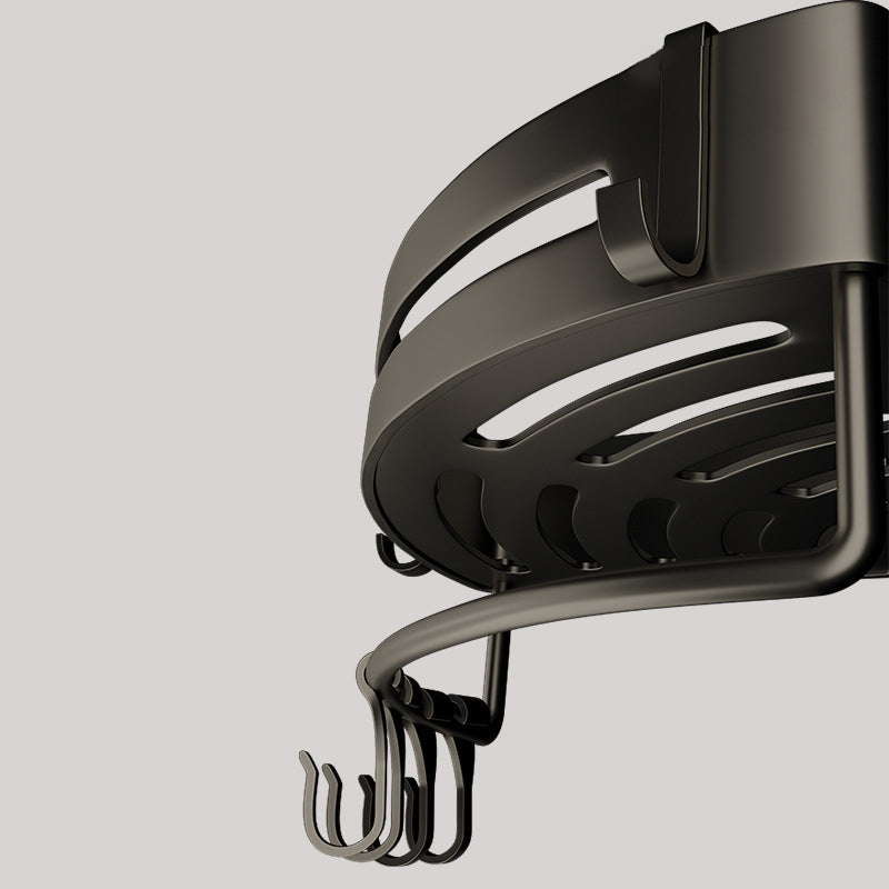 Frendorf | Zeitgemäßes Aluminium Badezimmer Zubehörset Graue Badablage