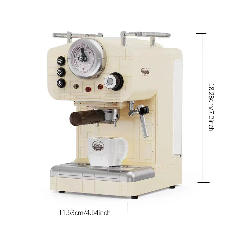 678PCS Kreative Serie Klassische Kaffeemaschine Bauklötze Automatische Getränkemaschine Modell Bausteine Spielzeug Geschenk für Kinder