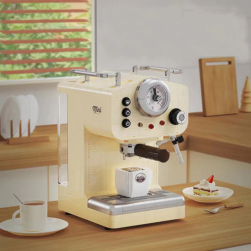 678PCS Kreative Serie Klassische Kaffeemaschine Bauklötze Automatische Getränkemaschine Modell Bausteine Spielzeug Geschenk für Kinder