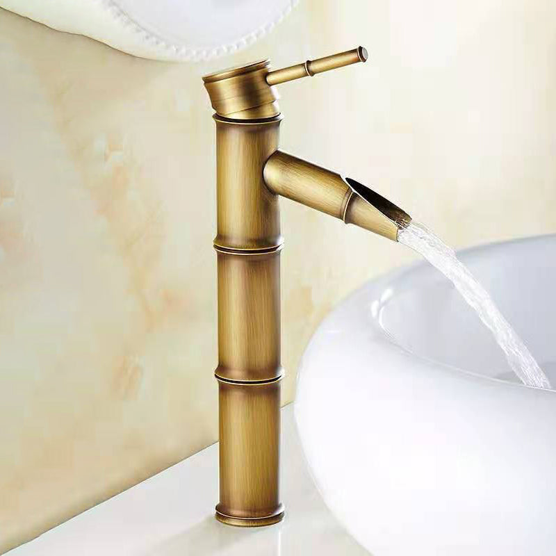 Frendorf | Rundes Einhand-Wasserhahn Landhausstil Waschbeckenarmatur