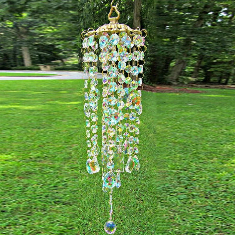 Aurora Kristallglas Windspiel