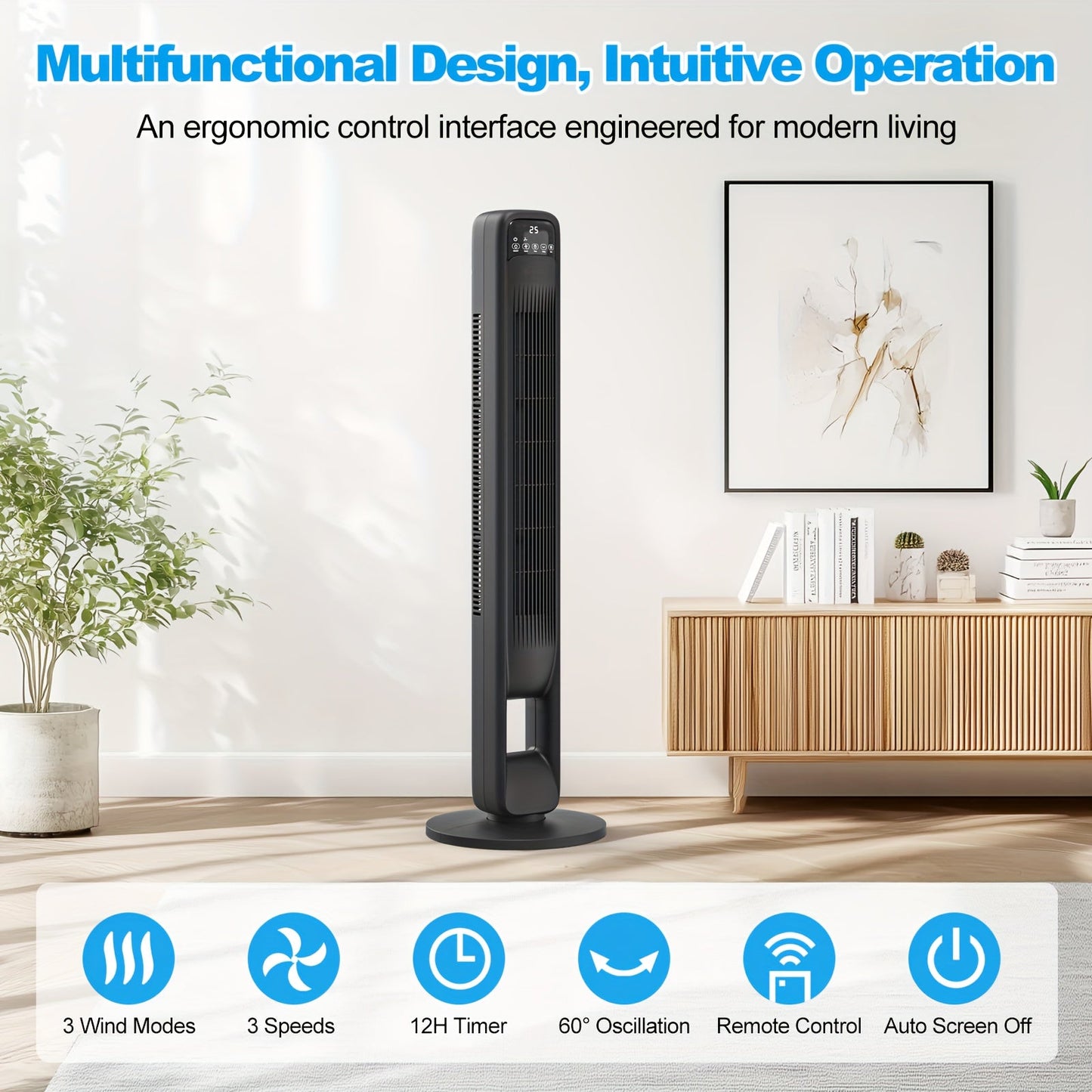 Frendorf | Blade-Less Turmventilator – Leise und verstellbar