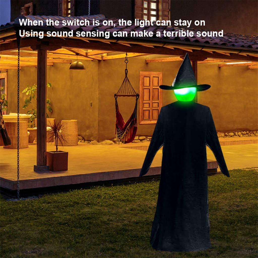 Frendorf | Beleuchteter Halloween Hexenstecker - Halloween Hexen Dekor