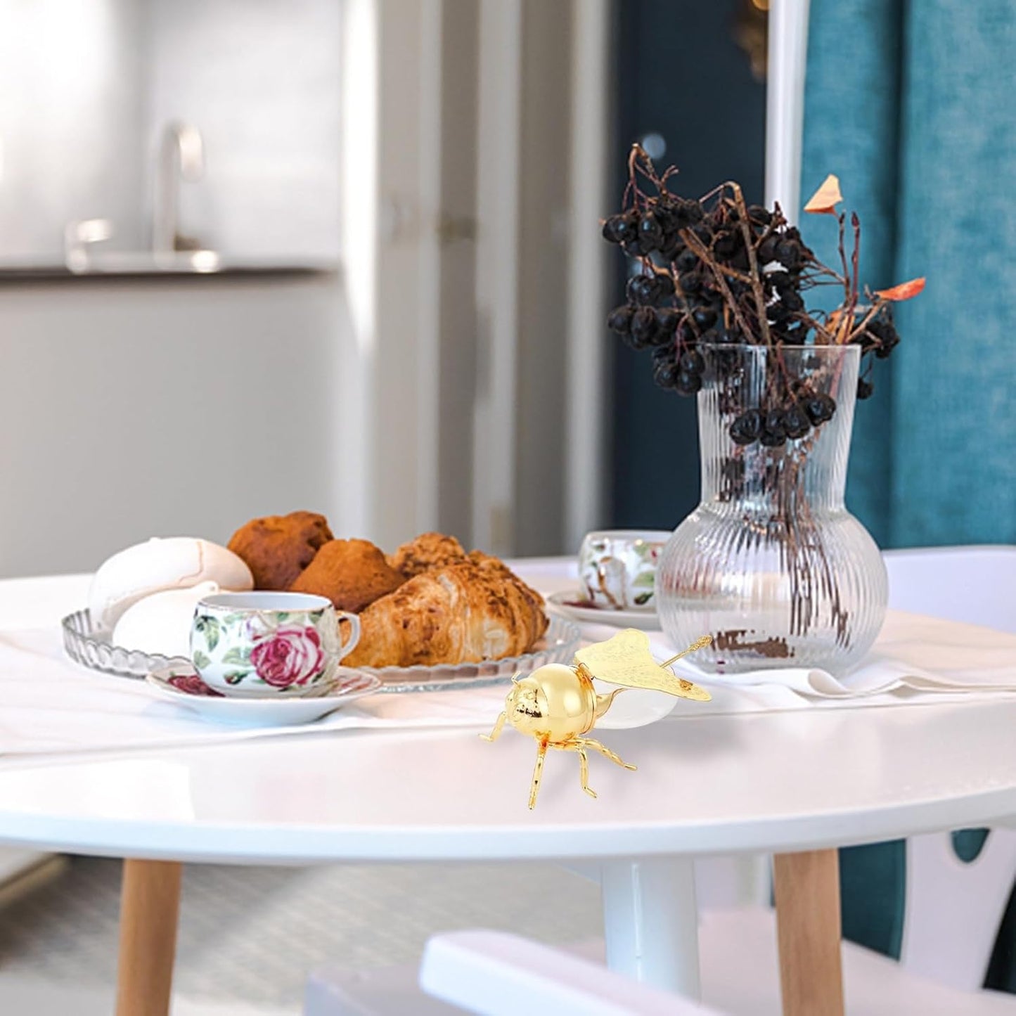 Frendorf | BeeKeeper - Kreativer Bienenhonigtopf mit Löffel für Esstischdekoration