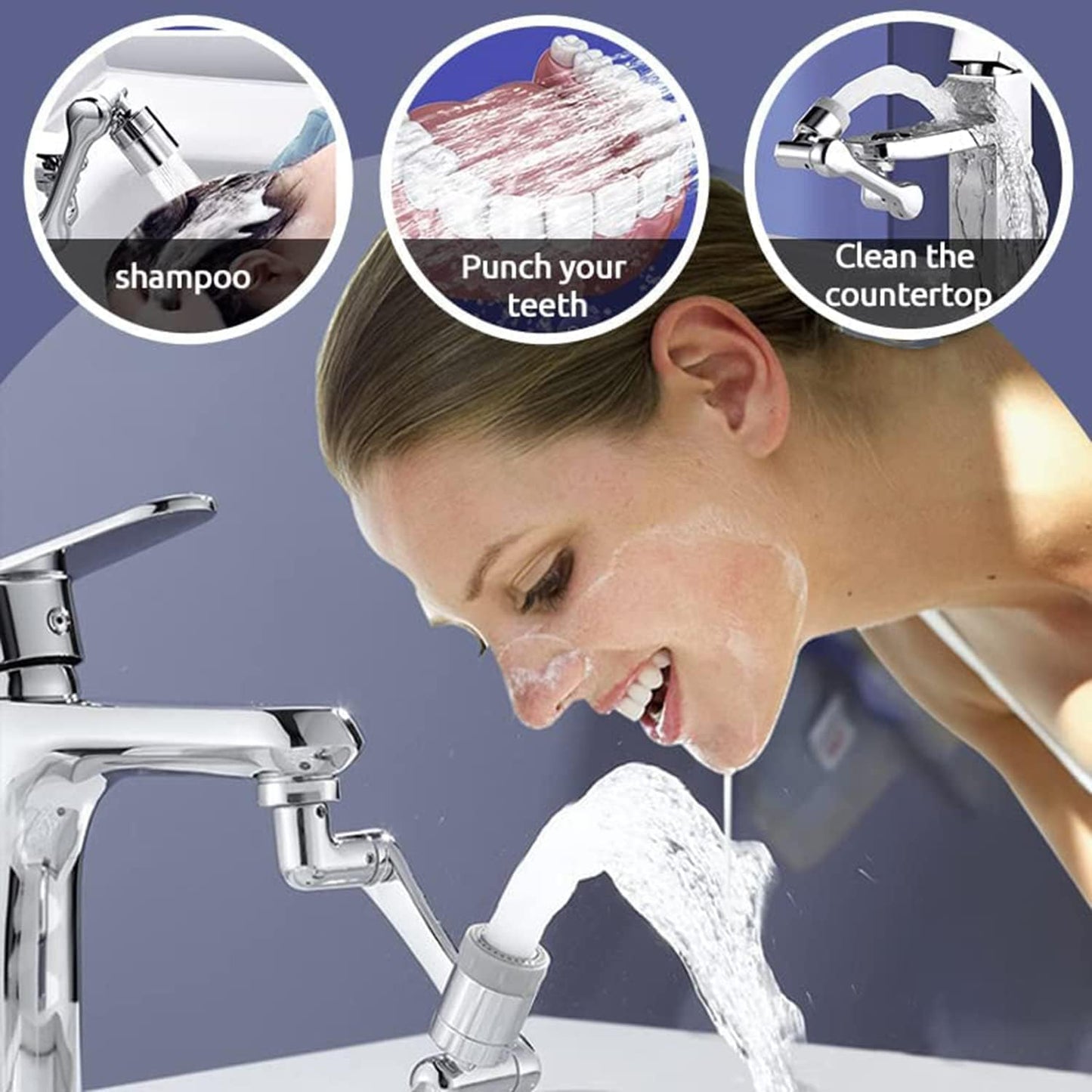 Frendorf | 1080-Grad-Drehung Multifunktions-Waschtisch