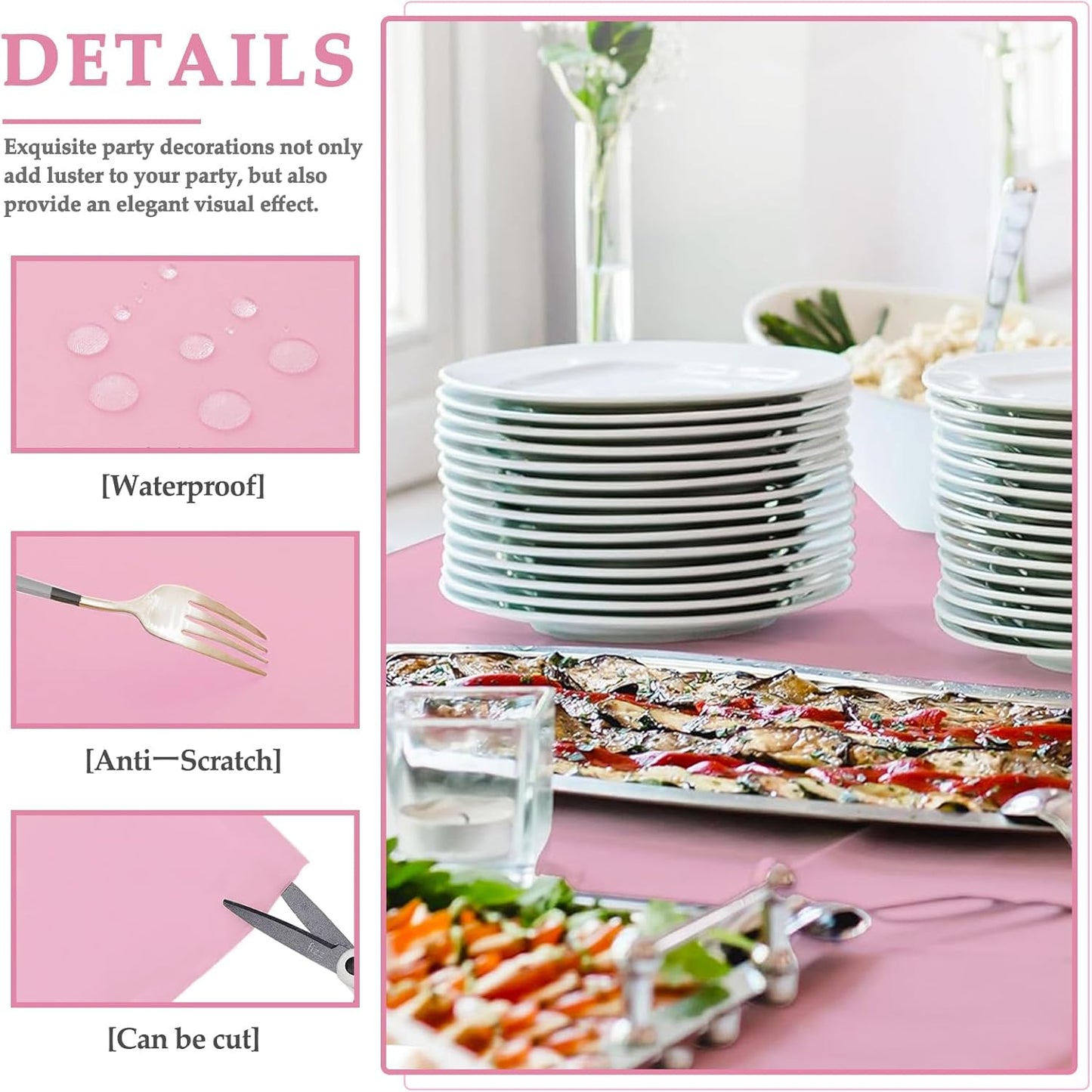 Frendorf | 100 % Baumwolle Pastoral Tischläufer – 50x300cm, Lila, weich und langlebig, Bauernhaus Esstisch Dekor, rustikaler Boho-Stil, maschinenwaschbar, perfekt für Zuhause, Hochzeiten, Partys & Feiertagsdekorationen