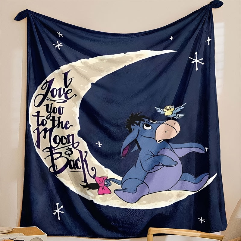Weiche Fleece-Decke mit Eeyore-Design - Erhältlich in mehreren Größen für alle Jahreszeiten