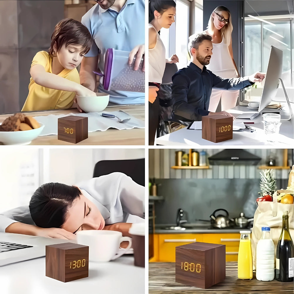 Frendorf | Moderner Cube LED Wecker