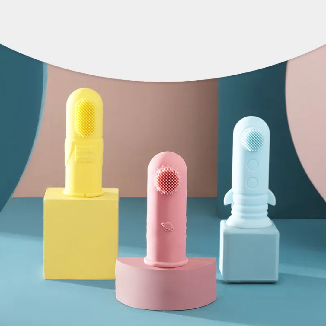 Frendorf | Baby Fingerzahnbürste aus Silikon – Weiche Zahnbürste für Babys & Kleinkinder