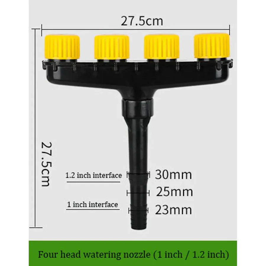 Frendorf | AquaQuad - Premium 4-Kopf-Gartenregner