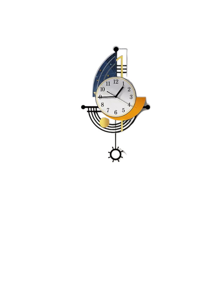 Dekorative Wanduhr Navigation Segelboot Kreatives Design Uhr Innenuhr Dekoration Wohnzimmer Hintergrund Wanddeko