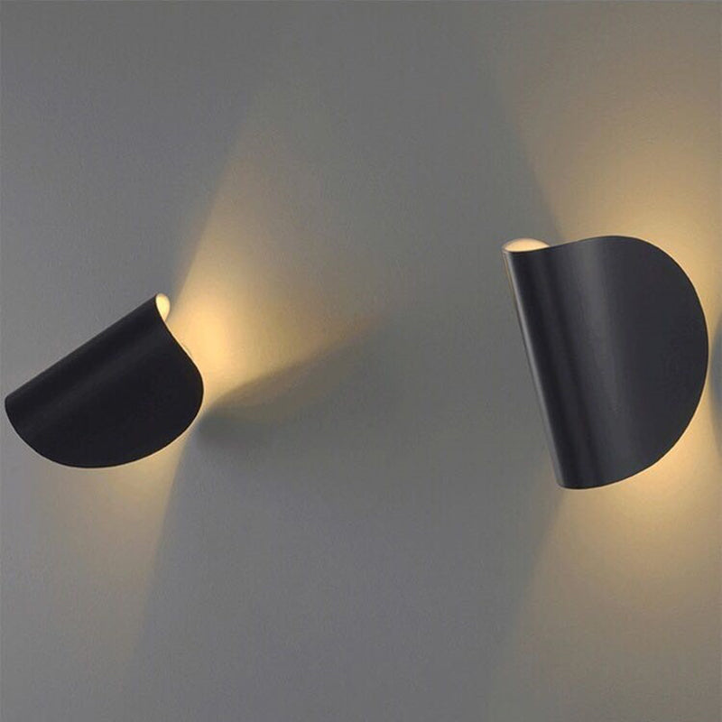 Eveline Modern Geometric LED 4 Color Wall Light Indoor/Outdoor Metal