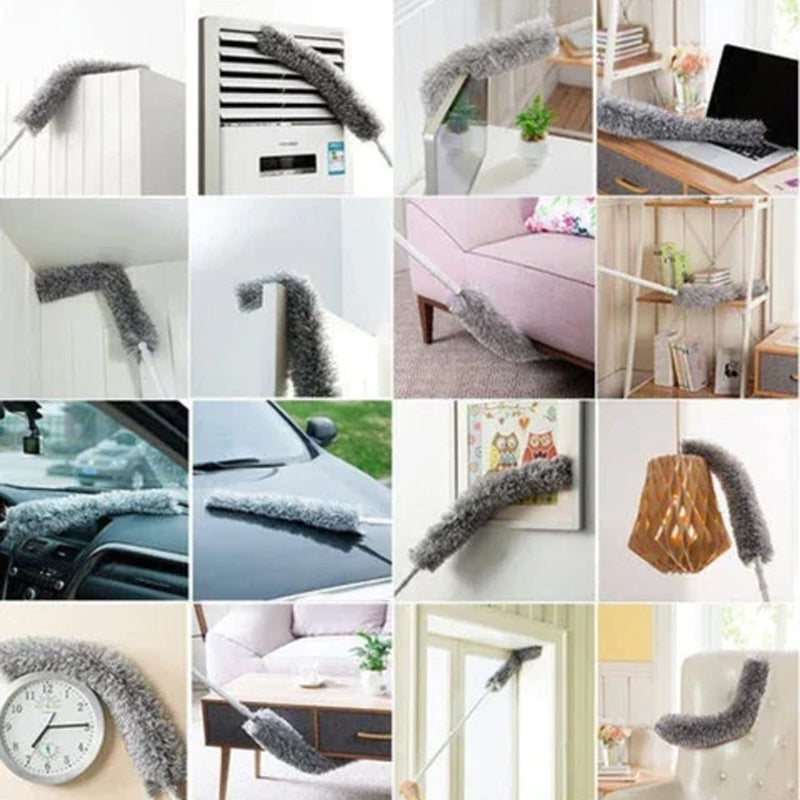 Frendorf | Ausziehbarer waschbarer gekrümmter Mikrofaser Staubwedel