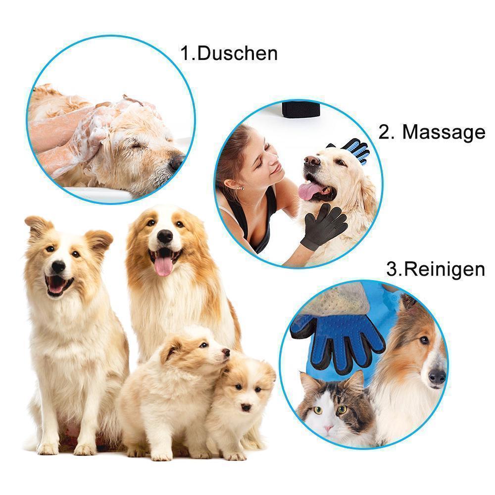 Frendorf | Bequee Hochwertiger Fellpflege-Handschuh für Hund & Katze