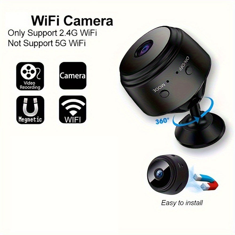 Frendorf | SafeSphere | Innenraum Überwachungskamera mit wiederaufladbarem Akku