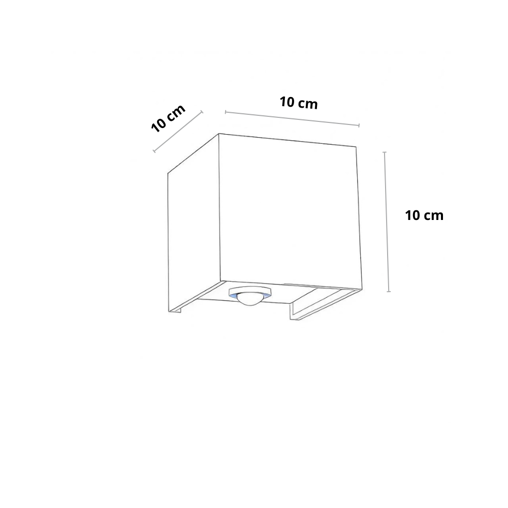 Frendorf | Außenlampe Mit Sensor 12W IP65 | Moderne Außenbeleuchtung Garten