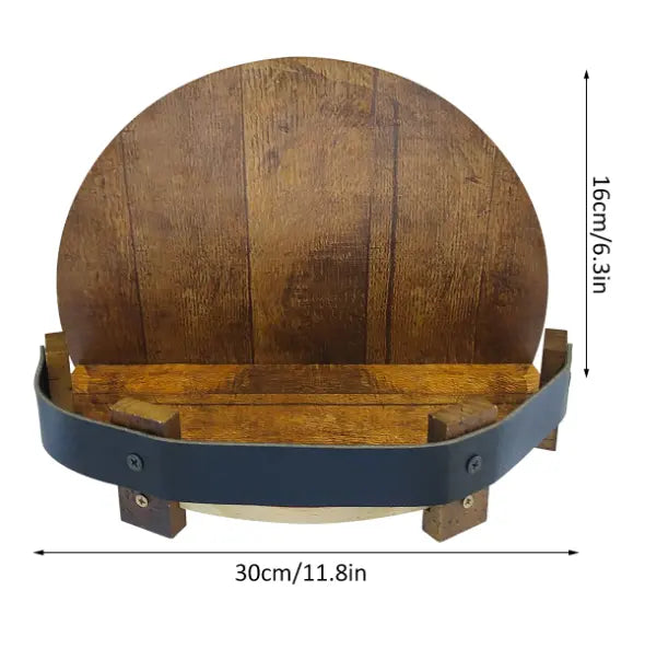 Frendorf | Authentischer Wandflaschenhalter aus Holz