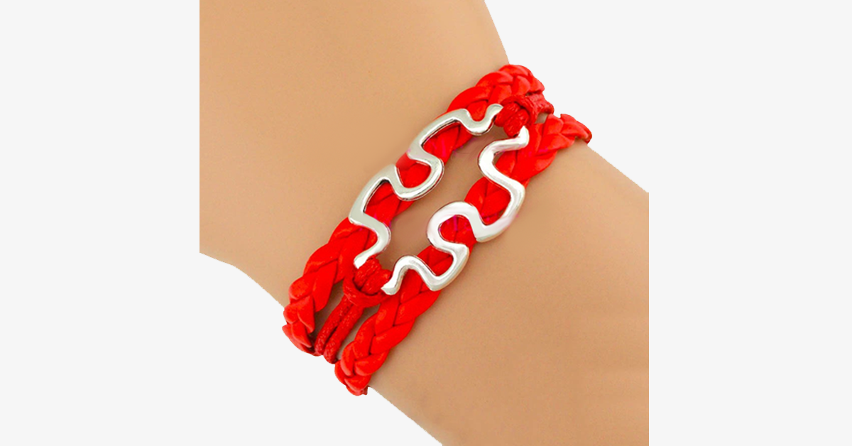 Frendorf | Autismus Bewusstsein Puzzle Stück Armband