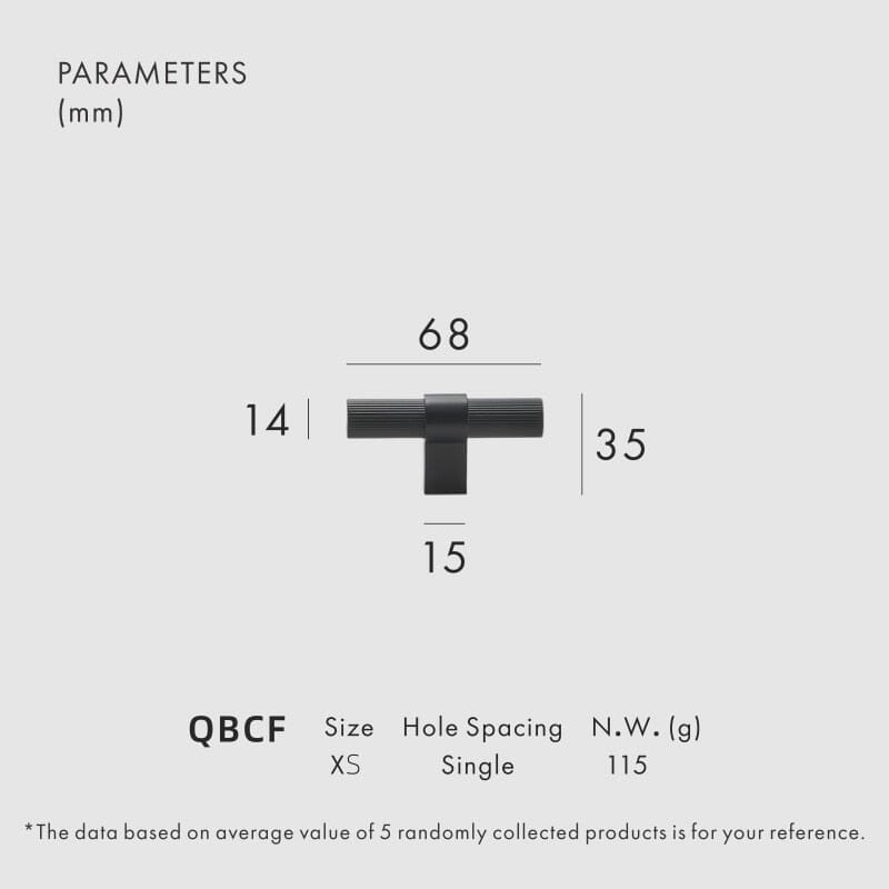 Frendorf | Avery Messing Möbelgriff | Schrankgriff für Küchenschränke