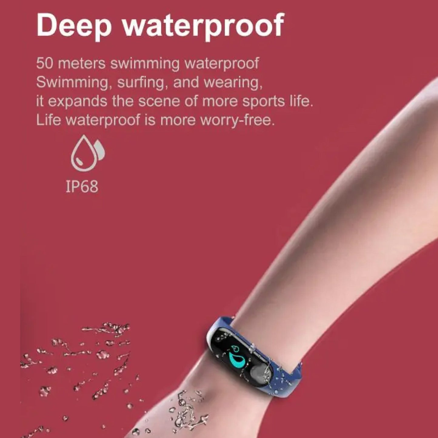 Frendorf | Smartwatch mit Blutdruck- und Herzfrequenzmesser