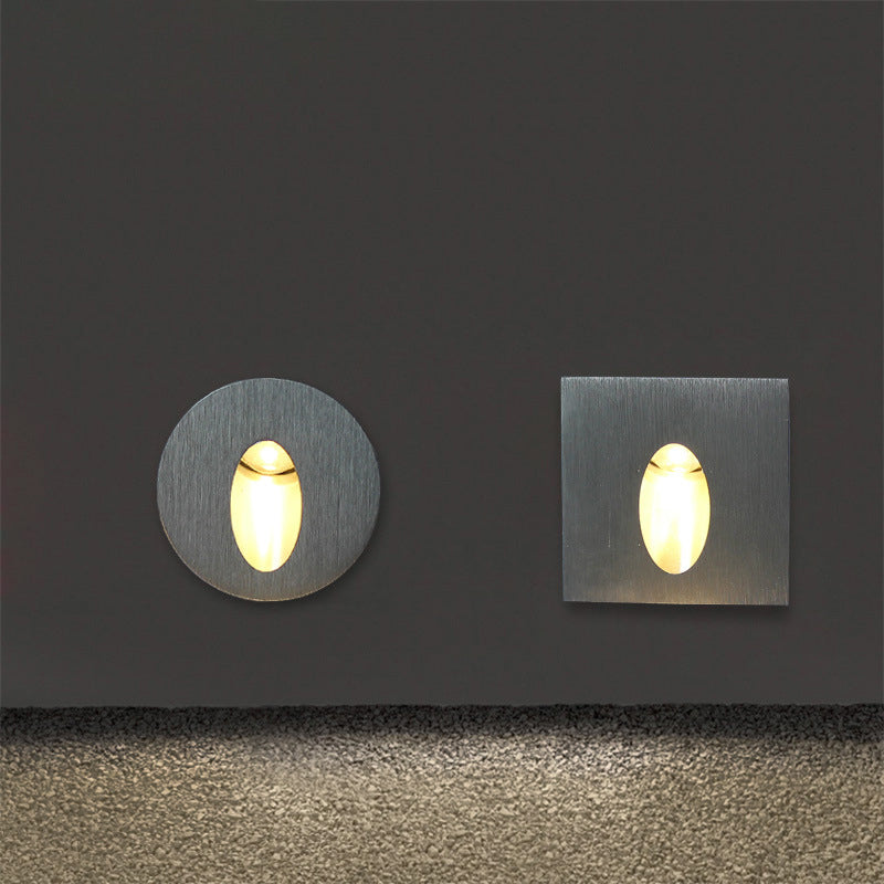 Moderne Art Deco Runde Quadratische Aluminium Wasserdichte LED Wandleuchte Für Flure