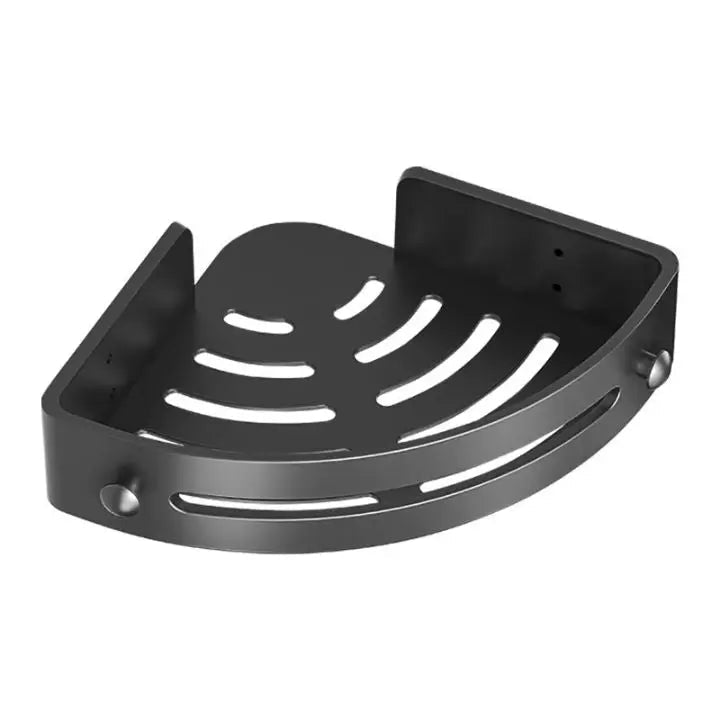 Frendorf | Badezimmer-Wandregal – Rostfreier Eckkorb mit Klebehalter