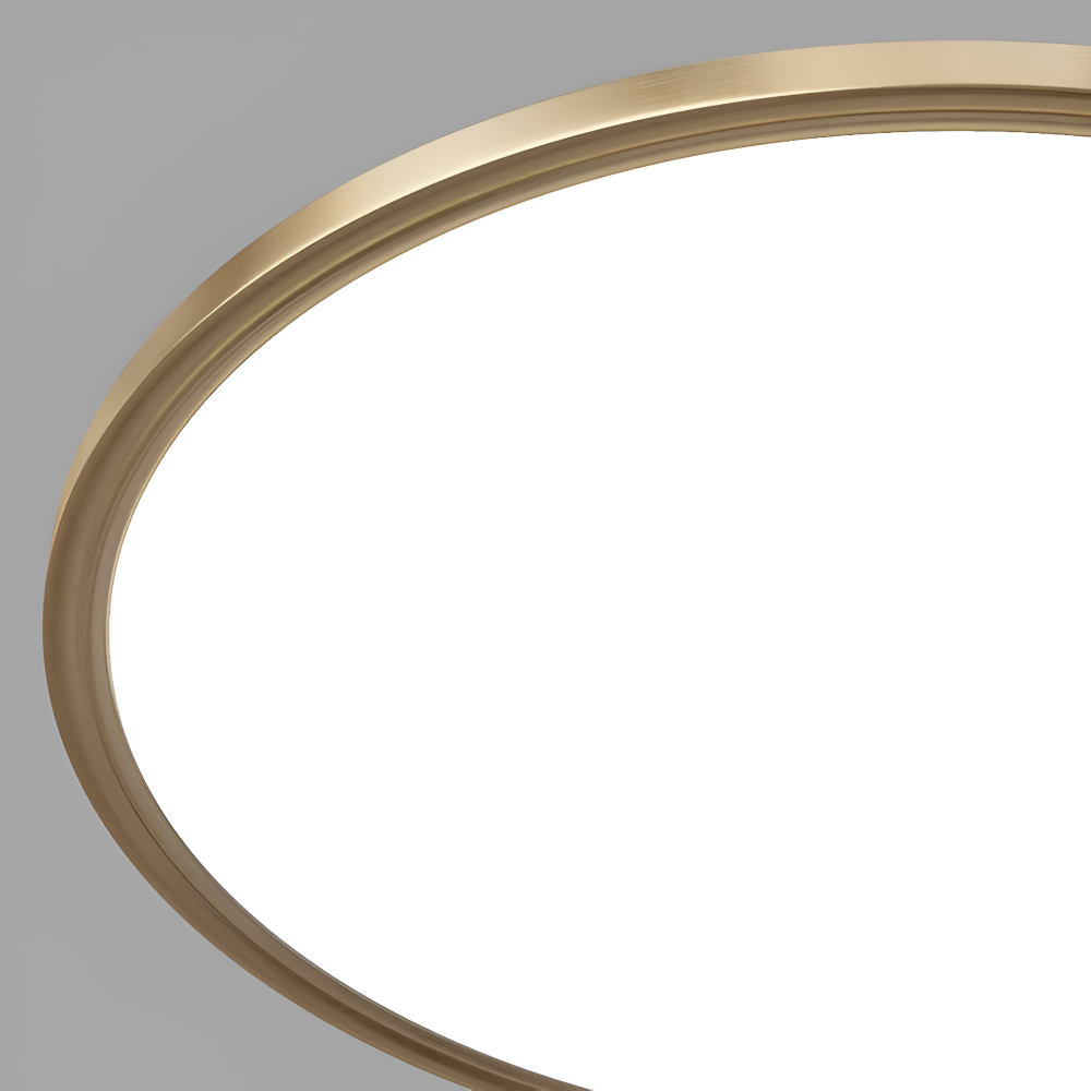 Frendorf | BronzeHalo Deckenleuchte - Ultradünne Minimalistische Runde LED Deckenleuchte