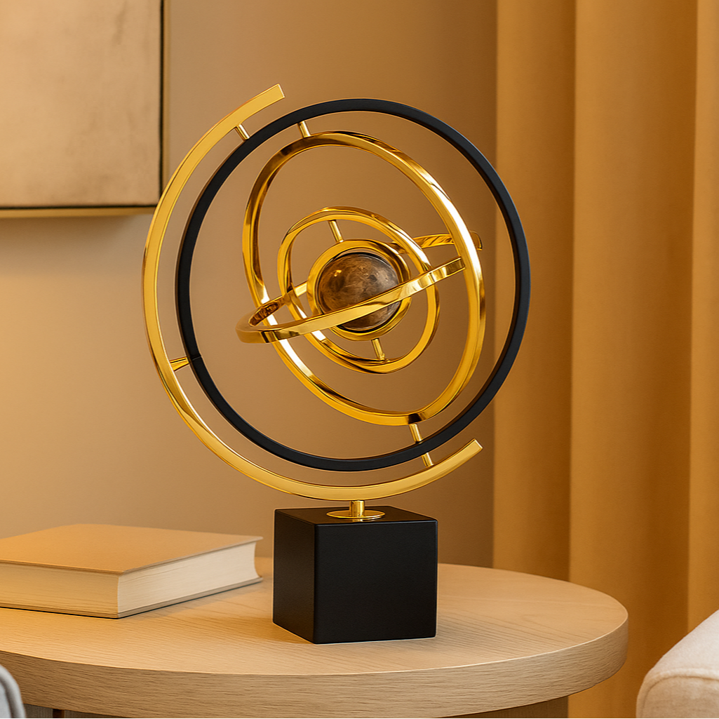 Frendorf | Aurevia – Handgefertigte Skulptur mit Marmorbasis für elegante Wohnraumgestaltung