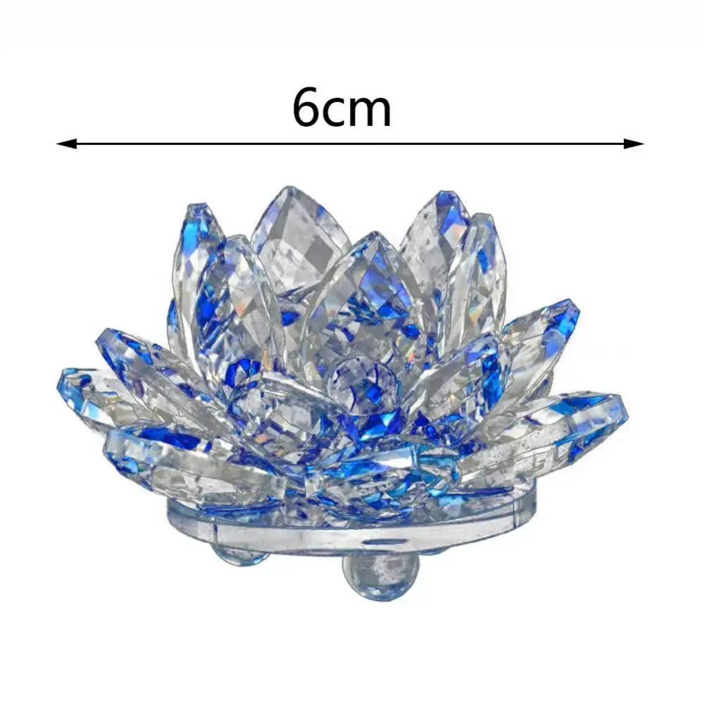 Kristall Lotusblume Figurine Zuhause Hochzeit Dekoration Glas Kunstsammlung Briefbeschwerer Büro Tisch Ornamente Souvenir Geschenke