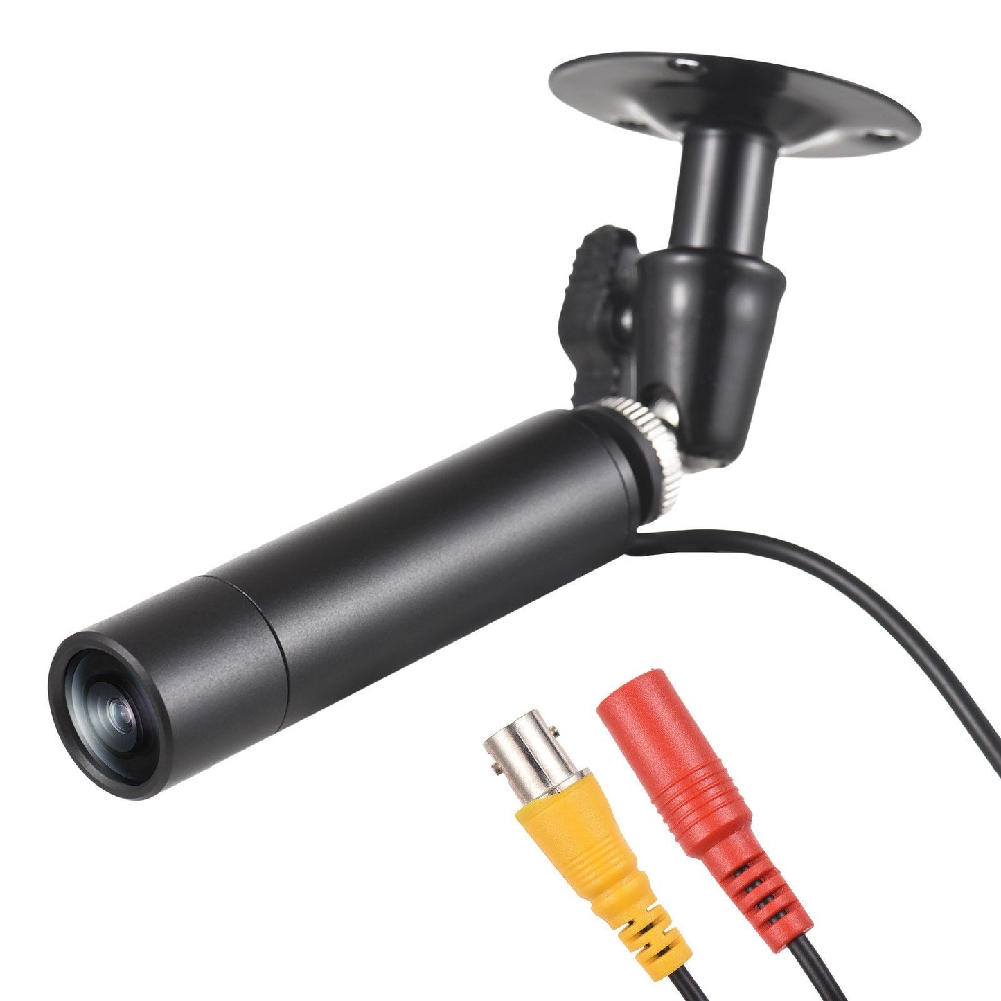 Frendorf | 2MP 1080P Mini Kabel CCTV Innen Sicherheitskamera mit 3,6mm Weitwinkelobjektiv und Wandmontagehalterung, Analog PAL System