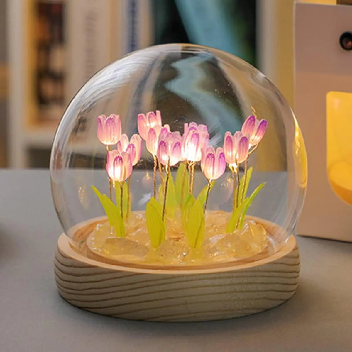 DIY Glas Tulpen Globus Lampe