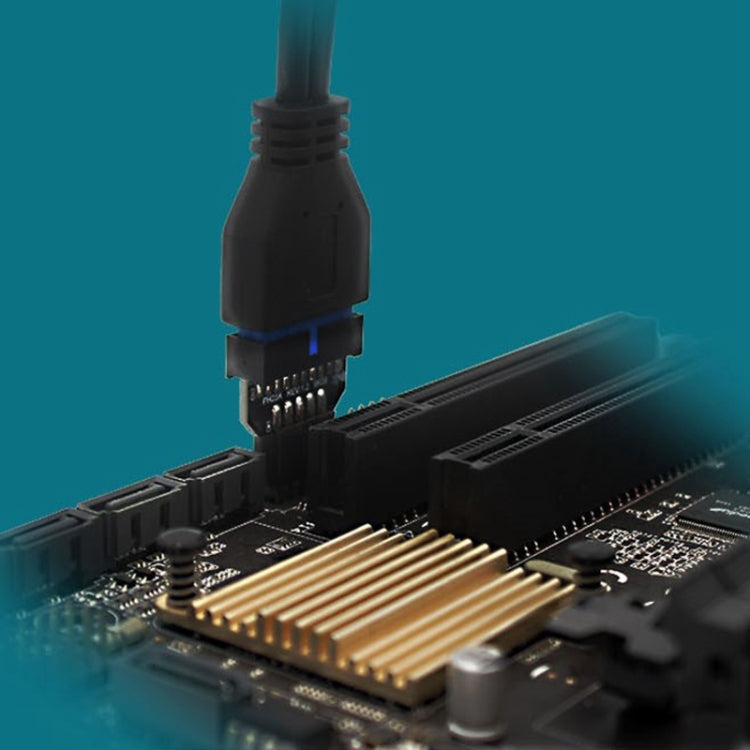 Frendorf | 10 PCS Motherboard USB 2.0 9Pin zu USB 3.0 19Pin Plug-in Connector Adapter, Modell: PH23A