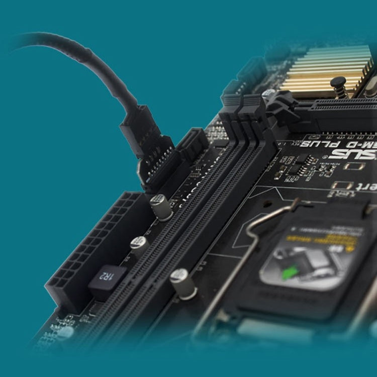 Frendorf | 10 PCS Motherboard USB 2.0 9Pin zu USB 3.0 19Pin Stecker-Connector-Adapter, Modell:PH23B