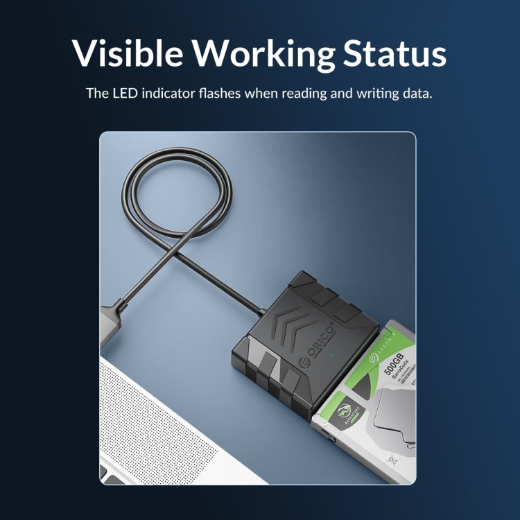 Frendorf | ORICO UTS1 USB 3.0 2.5-Zoll SATA HDD Adapter mit 12V 2A Netzteil, Kabellänge: 0,3m (EU-Stecker)