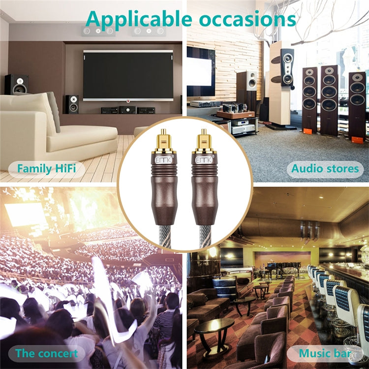 Frendorf | 20m EMK OD6.0mm Toslink Quadratanschluss zu Quadratanschluss TV Digital Audio Optisches Glasfaser Verbindungskabel