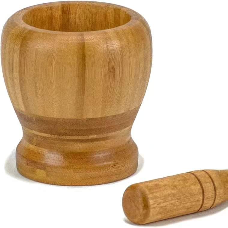 Frendorf | Bambus Mörser und Stößel Set