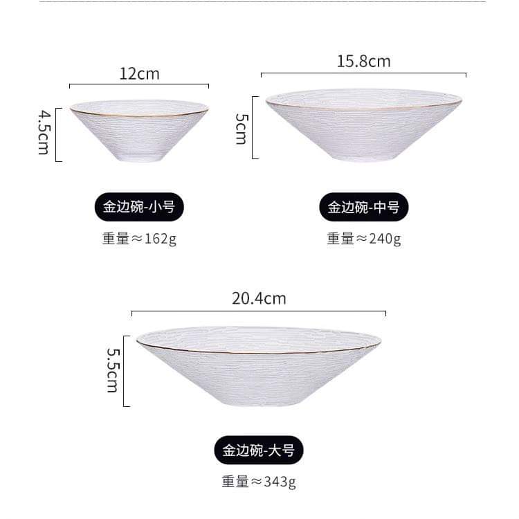 Frendorf | 3 Stück Transparentes Glas Platte