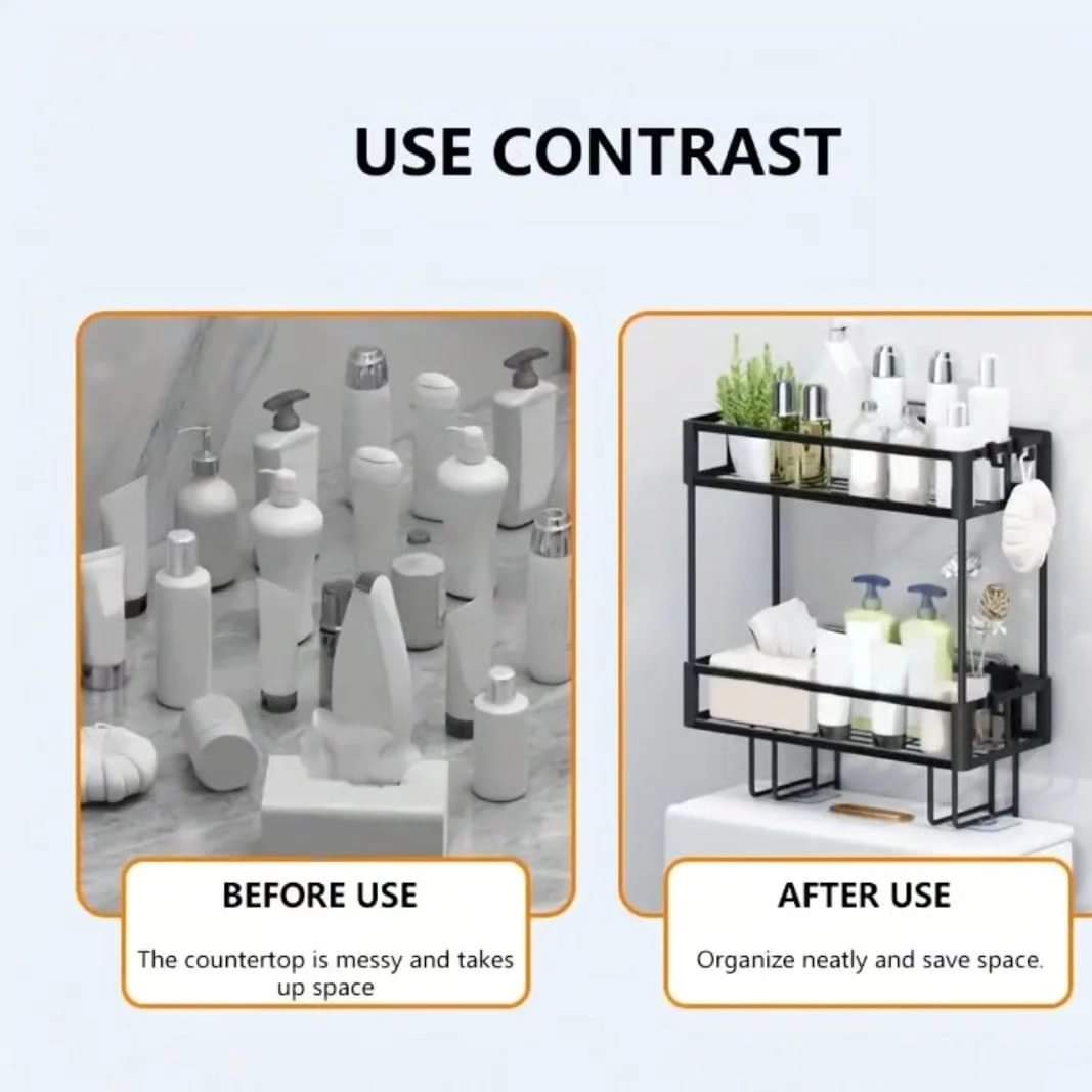 Frendorf | 2Tier Toilettenregal Badezimmer Organizer