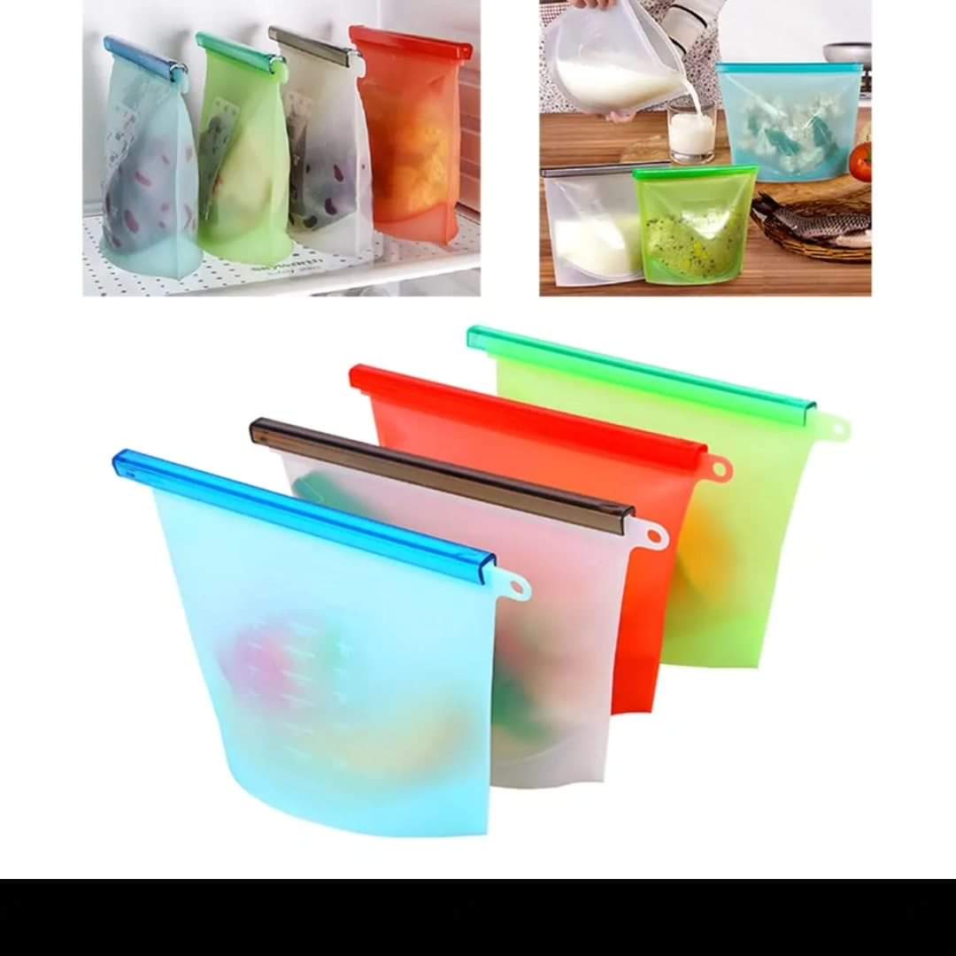 Frendorf | 3 Stück Silikon Kühlschrankbeutel