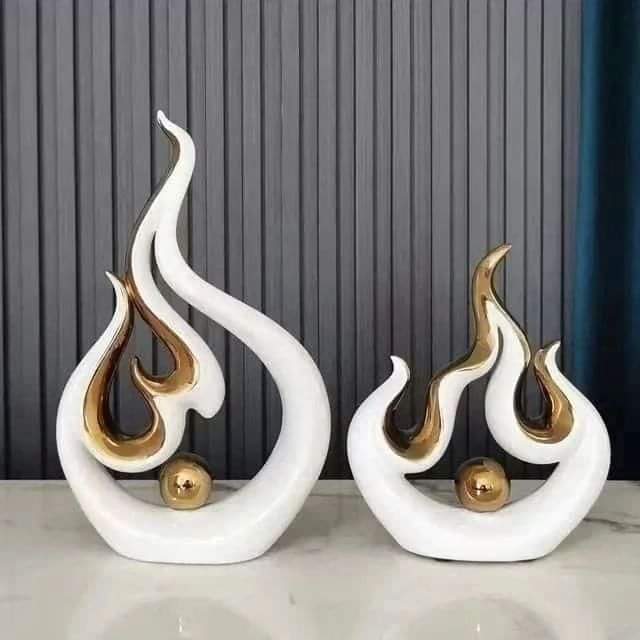 Frendorf | 2pc Statue Dekor