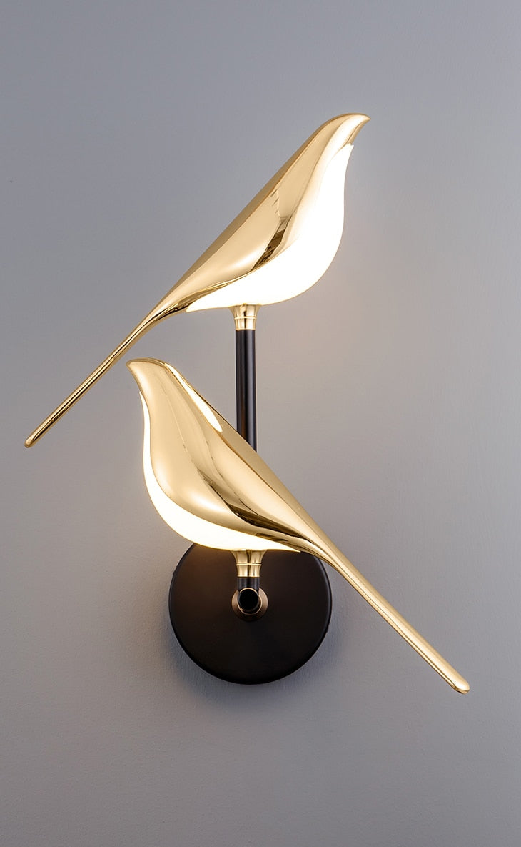 Frendorf | BirdLight Moderne LED Wandleuchte | Vogel Design Wandlampe | Einzigartiges Dekorlicht für Zuhause