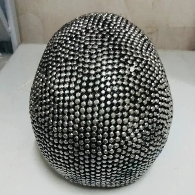 BUF Große Silber/Gold Schädel Statue Harz Handwerk Dekorative Ornamente Halloween Dekoration Skulptur Wohnkultur Figuren