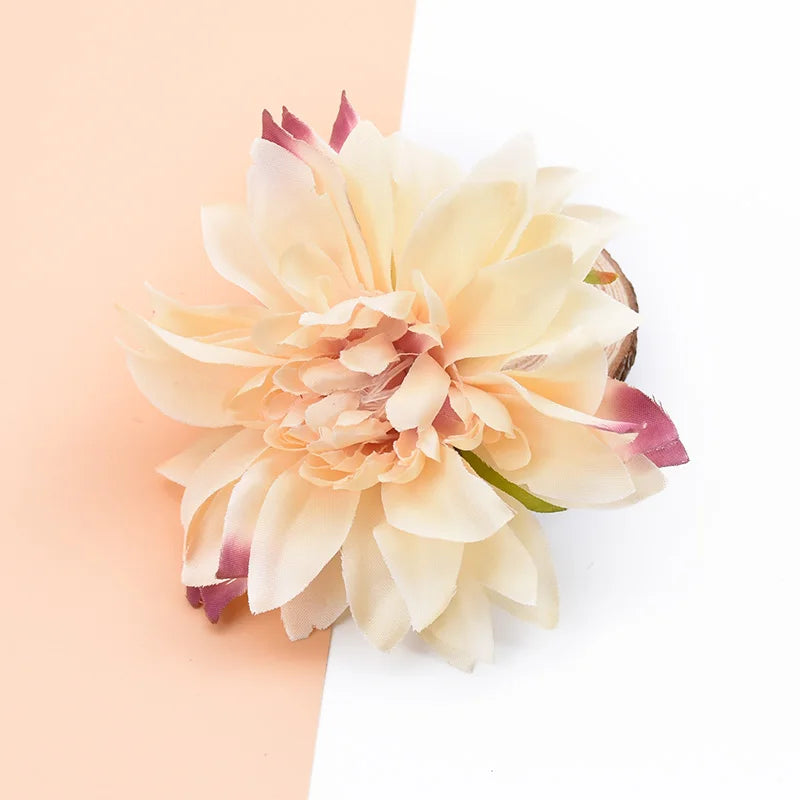 Frendorf | 10 Stück Künstliche Seiden-Gerbera Blumen – DIY Dekorative Stempel Köpfe für Hochzeit, Zuhause, Valentinstag und Bastelprojekte